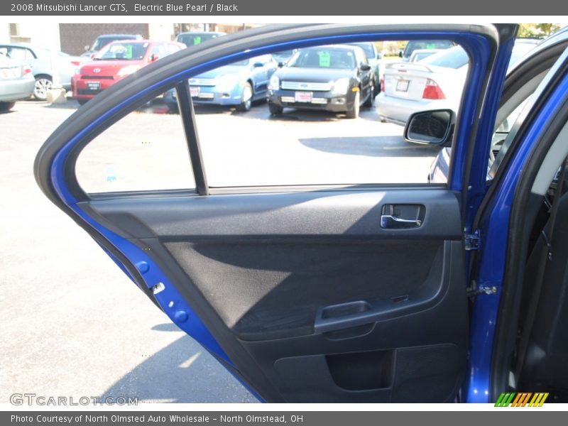 Electric Blue Pearl / Black 2008 Mitsubishi Lancer GTS