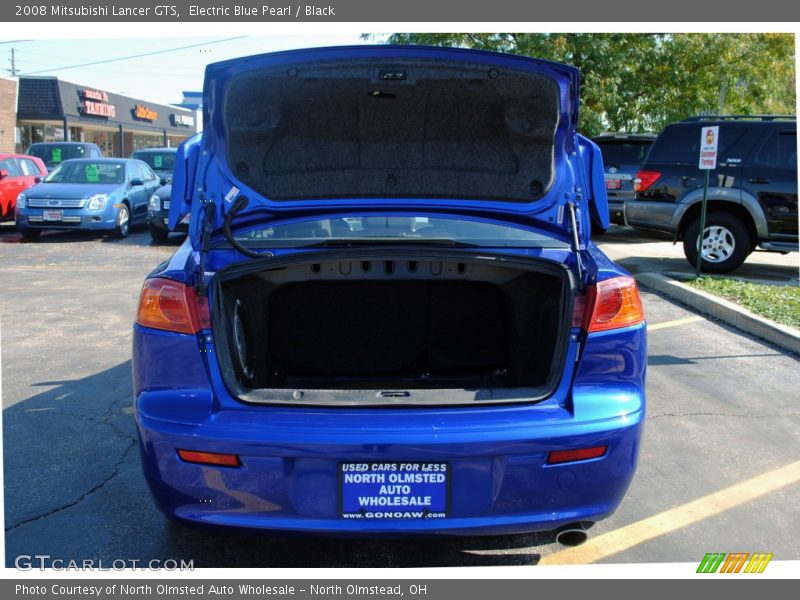 Electric Blue Pearl / Black 2008 Mitsubishi Lancer GTS
