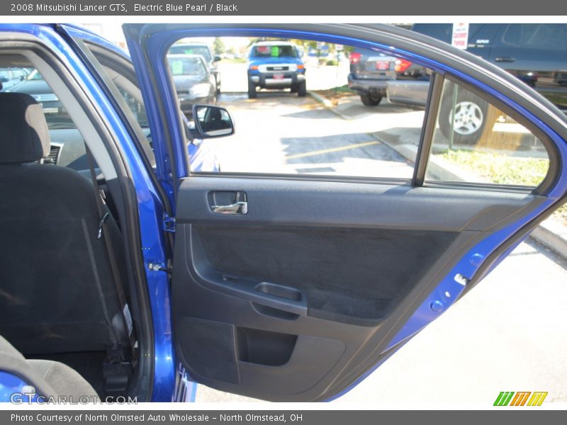 Electric Blue Pearl / Black 2008 Mitsubishi Lancer GTS