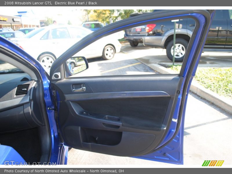 Electric Blue Pearl / Black 2008 Mitsubishi Lancer GTS