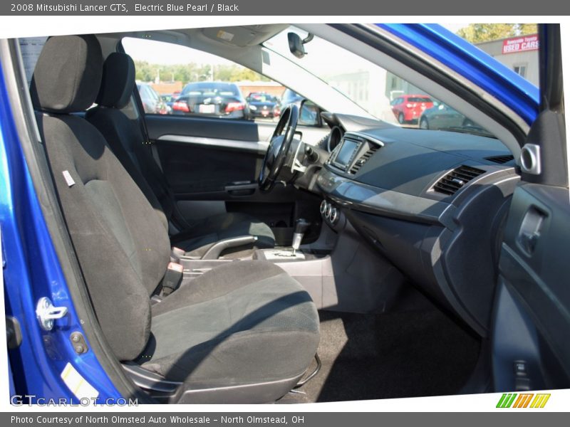 Electric Blue Pearl / Black 2008 Mitsubishi Lancer GTS