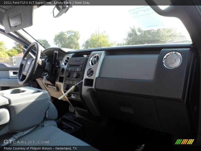 Ebony Black / Steel Gray 2011 Ford F150 XLT SuperCrew