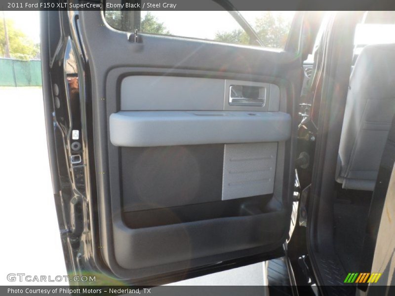 Ebony Black / Steel Gray 2011 Ford F150 XLT SuperCrew