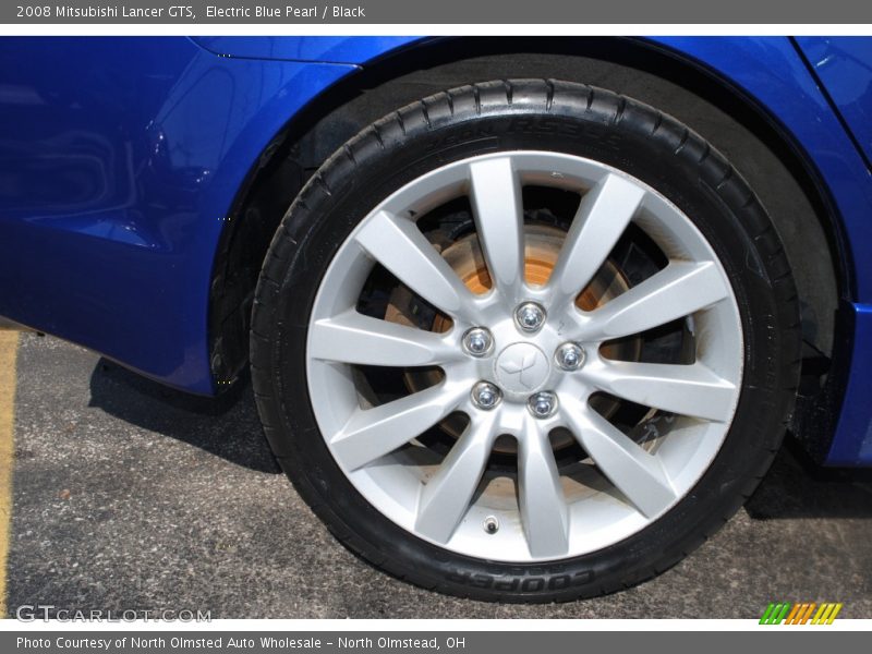 Electric Blue Pearl / Black 2008 Mitsubishi Lancer GTS
