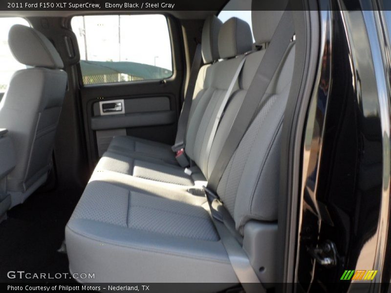 Ebony Black / Steel Gray 2011 Ford F150 XLT SuperCrew