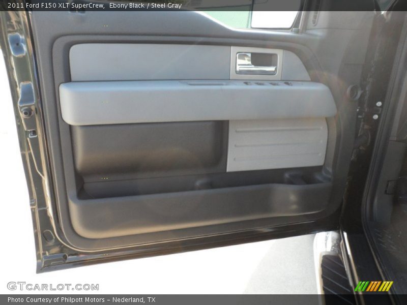 Ebony Black / Steel Gray 2011 Ford F150 XLT SuperCrew
