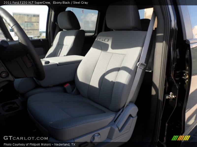 Ebony Black / Steel Gray 2011 Ford F150 XLT SuperCrew