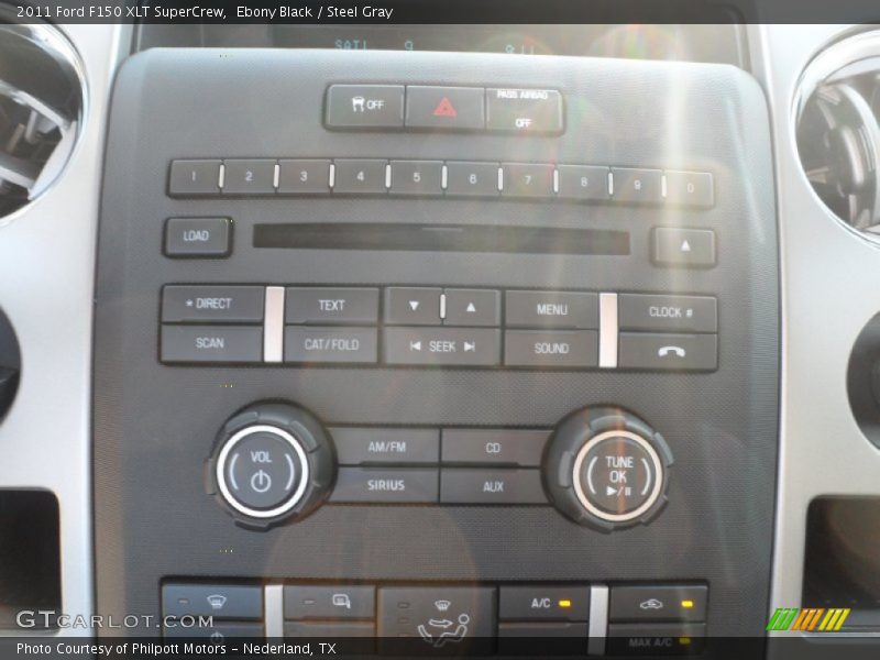 Ebony Black / Steel Gray 2011 Ford F150 XLT SuperCrew