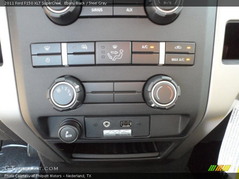 Ebony Black / Steel Gray 2011 Ford F150 XLT SuperCrew