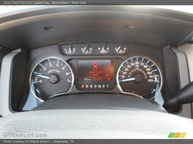 Ebony Black / Steel Gray 2011 Ford F150 XLT SuperCrew