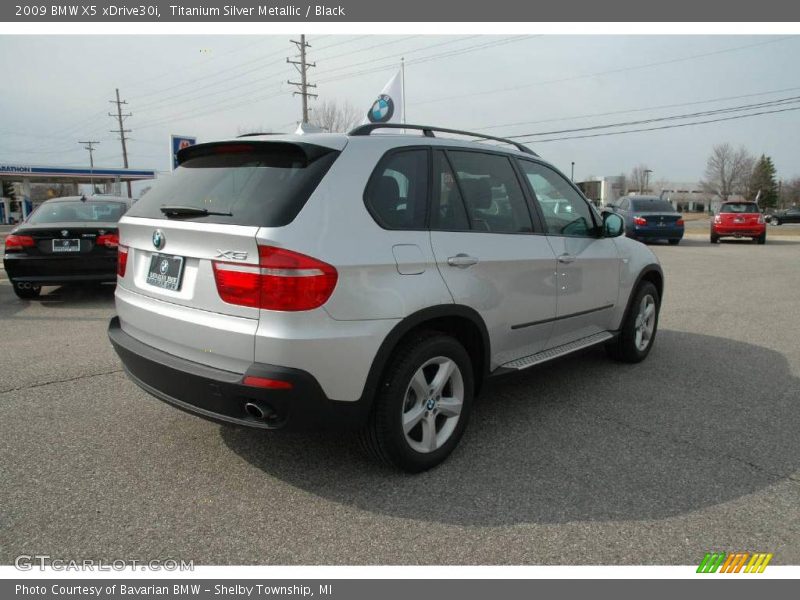 Titanium Silver Metallic / Black 2009 BMW X5 xDrive30i