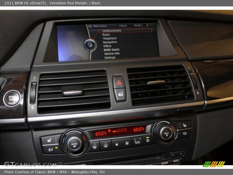 Vermillion Red Metallic / Black 2011 BMW X6 xDrive35i