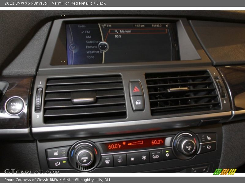 Vermillion Red Metallic / Black 2011 BMW X6 xDrive35i