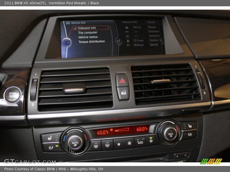 Vermillion Red Metallic / Black 2011 BMW X6 xDrive35i