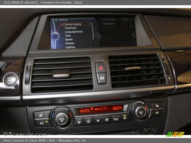 Vermillion Red Metallic / Black 2011 BMW X6 xDrive35i