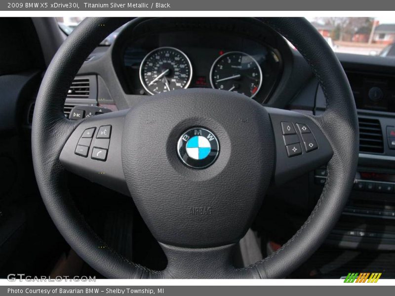 Titanium Silver Metallic / Black 2009 BMW X5 xDrive30i