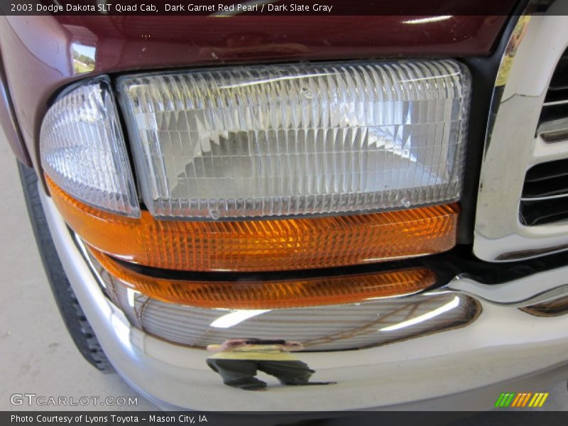 Dark Garnet Red Pearl / Dark Slate Gray 2003 Dodge Dakota SLT Quad Cab