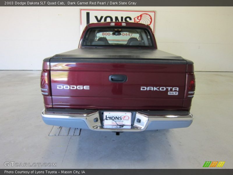 Dark Garnet Red Pearl / Dark Slate Gray 2003 Dodge Dakota SLT Quad Cab