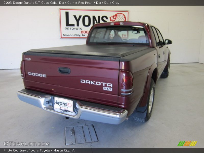 Dark Garnet Red Pearl / Dark Slate Gray 2003 Dodge Dakota SLT Quad Cab