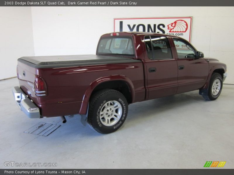 Dark Garnet Red Pearl / Dark Slate Gray 2003 Dodge Dakota SLT Quad Cab