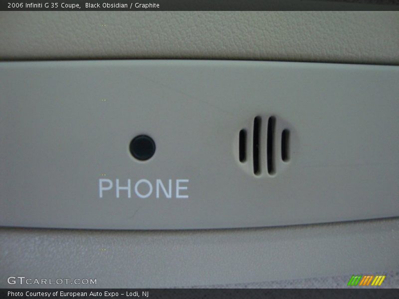 Black Obsidian / Graphite 2006 Infiniti G 35 Coupe