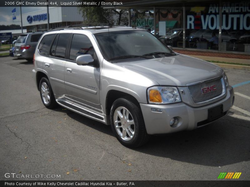 Liquid Silver Metallic / Ebony Black 2006 GMC Envoy Denali 4x4
