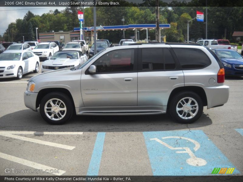 Liquid Silver Metallic / Ebony Black 2006 GMC Envoy Denali 4x4