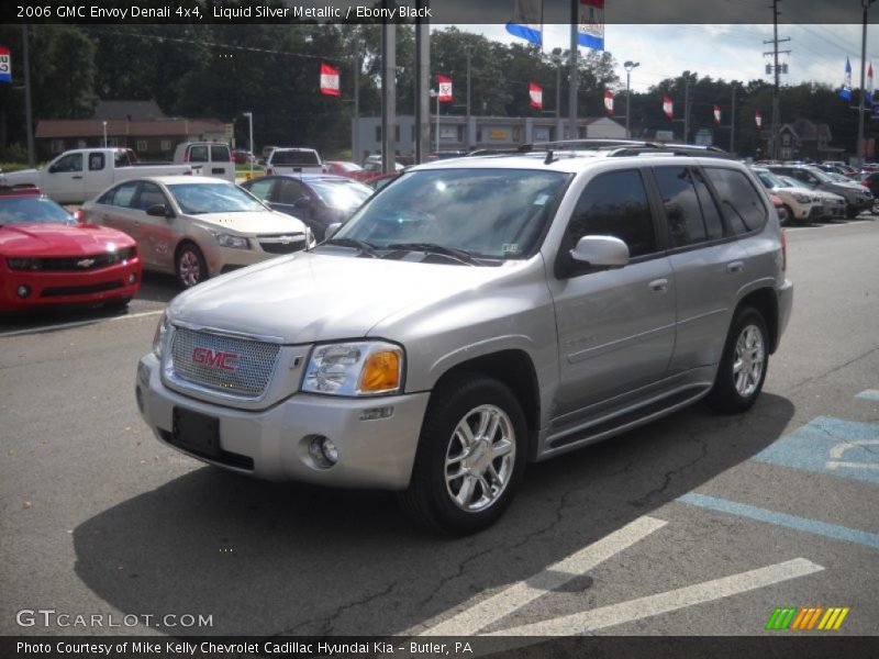 Liquid Silver Metallic / Ebony Black 2006 GMC Envoy Denali 4x4