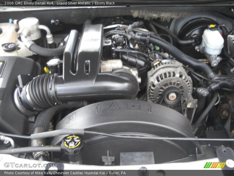 Liquid Silver Metallic / Ebony Black 2006 GMC Envoy Denali 4x4