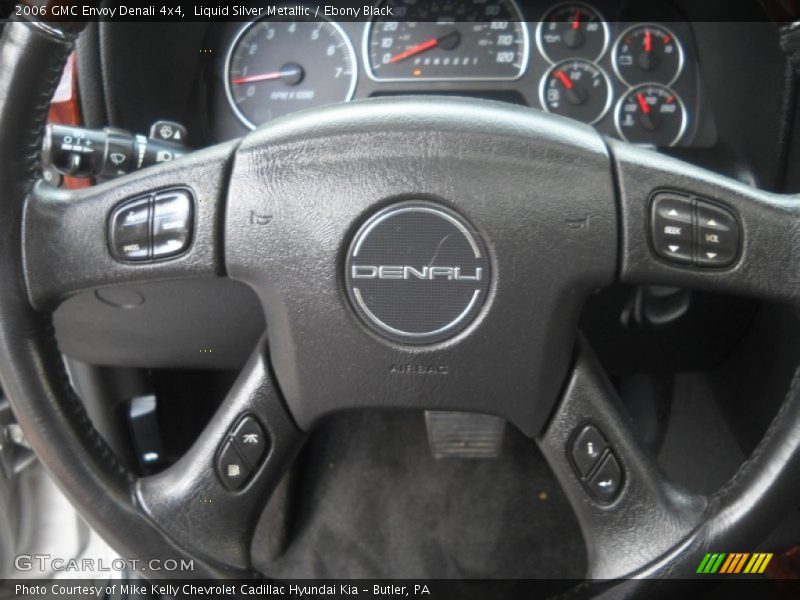 Liquid Silver Metallic / Ebony Black 2006 GMC Envoy Denali 4x4