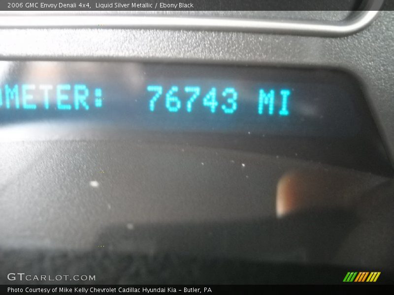 Liquid Silver Metallic / Ebony Black 2006 GMC Envoy Denali 4x4