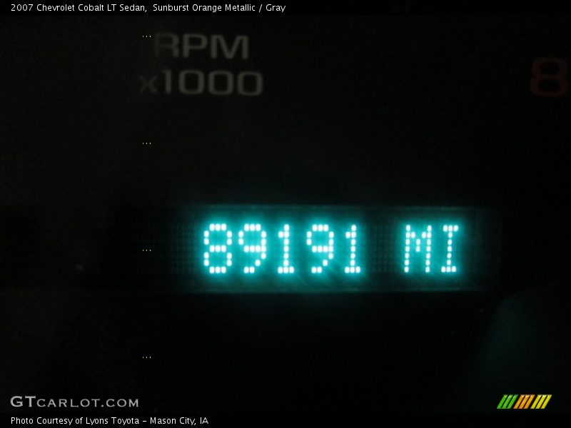 Sunburst Orange Metallic / Gray 2007 Chevrolet Cobalt LT Sedan