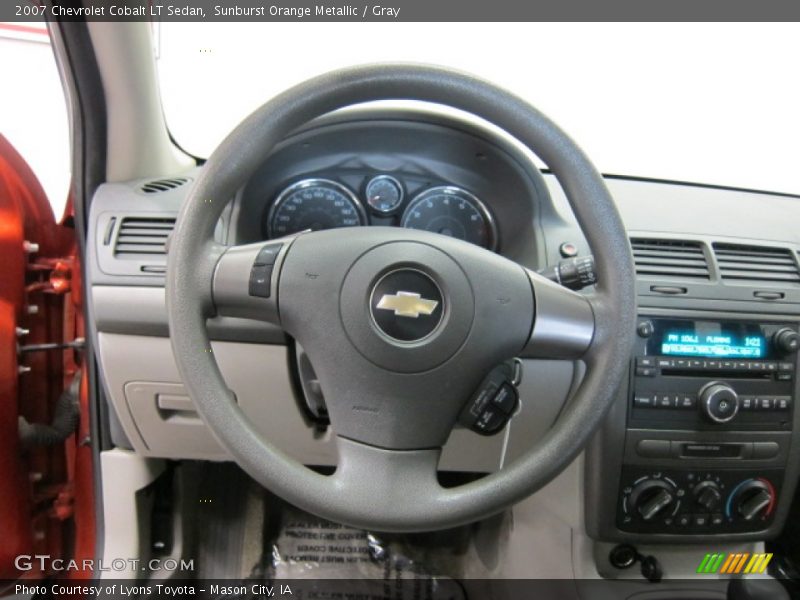 Sunburst Orange Metallic / Gray 2007 Chevrolet Cobalt LT Sedan