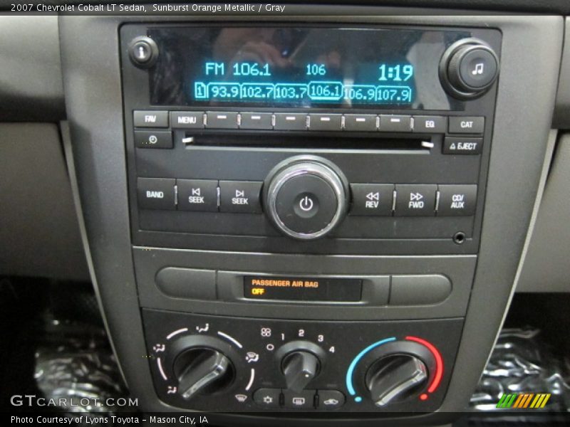 Sunburst Orange Metallic / Gray 2007 Chevrolet Cobalt LT Sedan