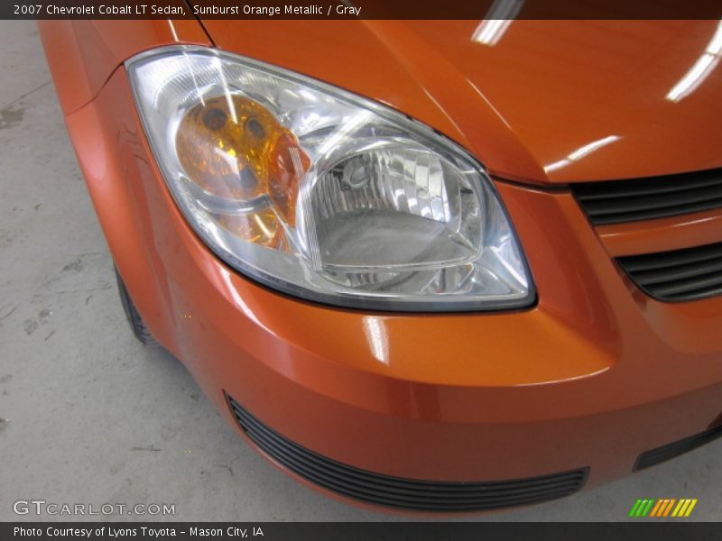 Sunburst Orange Metallic / Gray 2007 Chevrolet Cobalt LT Sedan