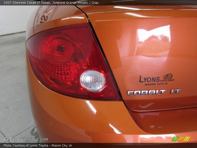 Sunburst Orange Metallic / Gray 2007 Chevrolet Cobalt LT Sedan