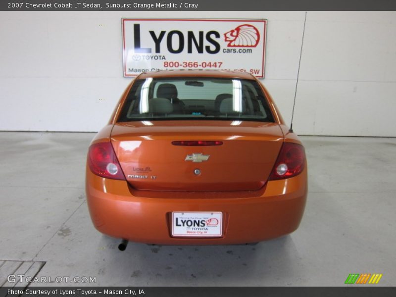 Sunburst Orange Metallic / Gray 2007 Chevrolet Cobalt LT Sedan
