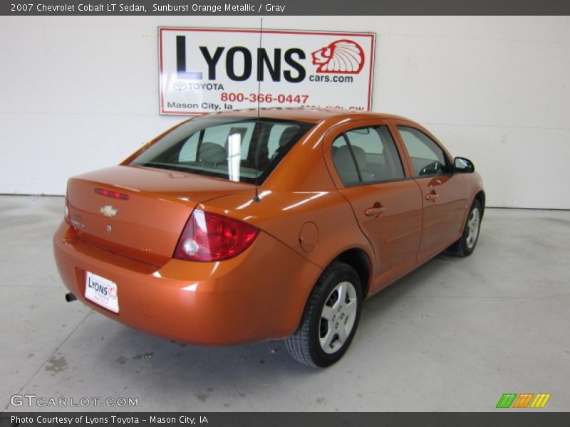 Sunburst Orange Metallic / Gray 2007 Chevrolet Cobalt LT Sedan
