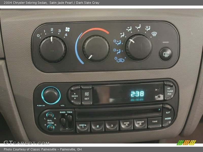 Satin Jade Pearl / Dark Slate Gray 2004 Chrysler Sebring Sedan