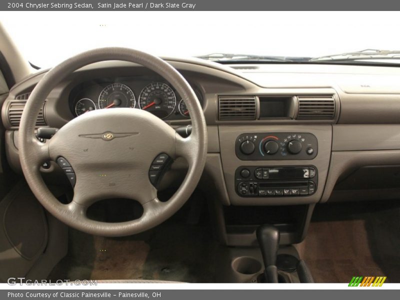 Satin Jade Pearl / Dark Slate Gray 2004 Chrysler Sebring Sedan