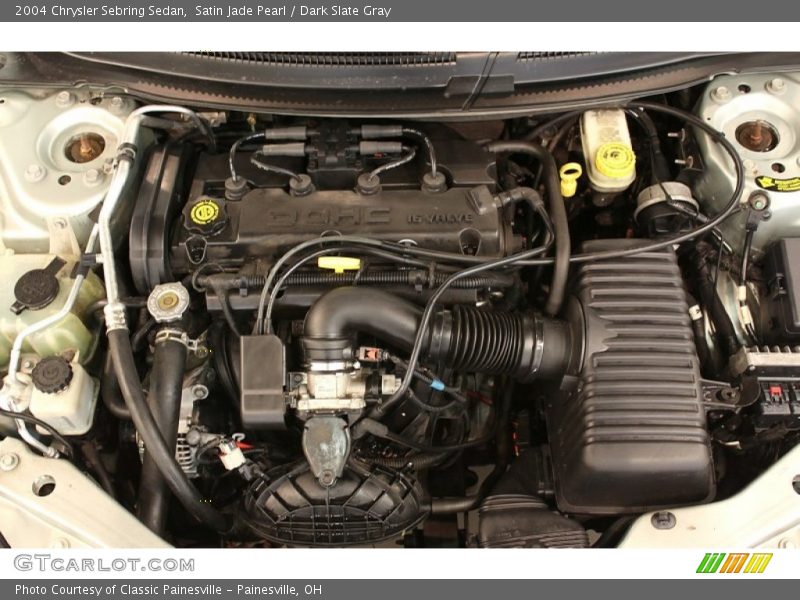 Satin Jade Pearl / Dark Slate Gray 2004 Chrysler Sebring Sedan