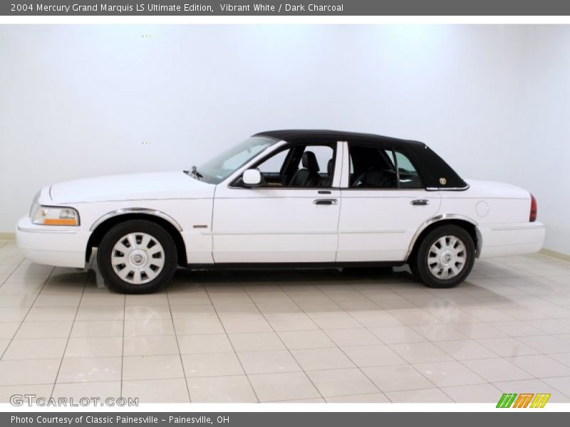 Vibrant White / Dark Charcoal 2004 Mercury Grand Marquis LS Ultimate Edition