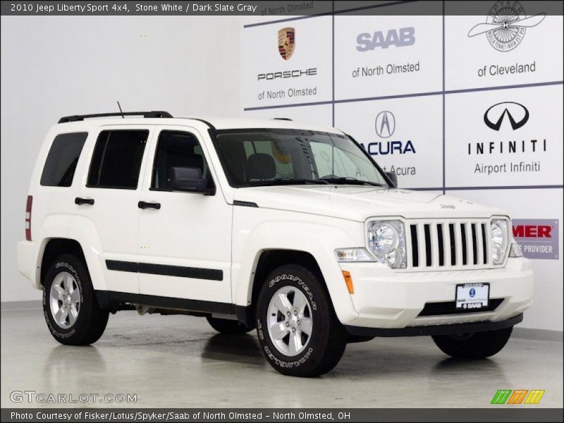 Stone White / Dark Slate Gray 2010 Jeep Liberty Sport 4x4