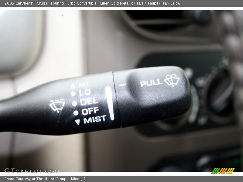 Controls of 2005 PT Cruiser Touring Turbo Convertible