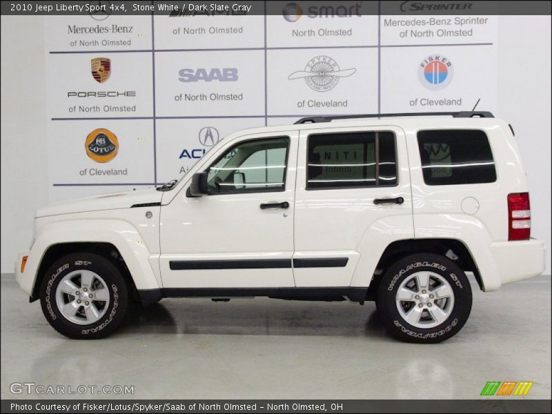 Stone White / Dark Slate Gray 2010 Jeep Liberty Sport 4x4