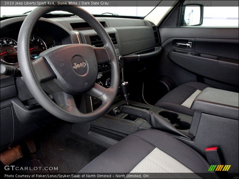 Stone White / Dark Slate Gray 2010 Jeep Liberty Sport 4x4