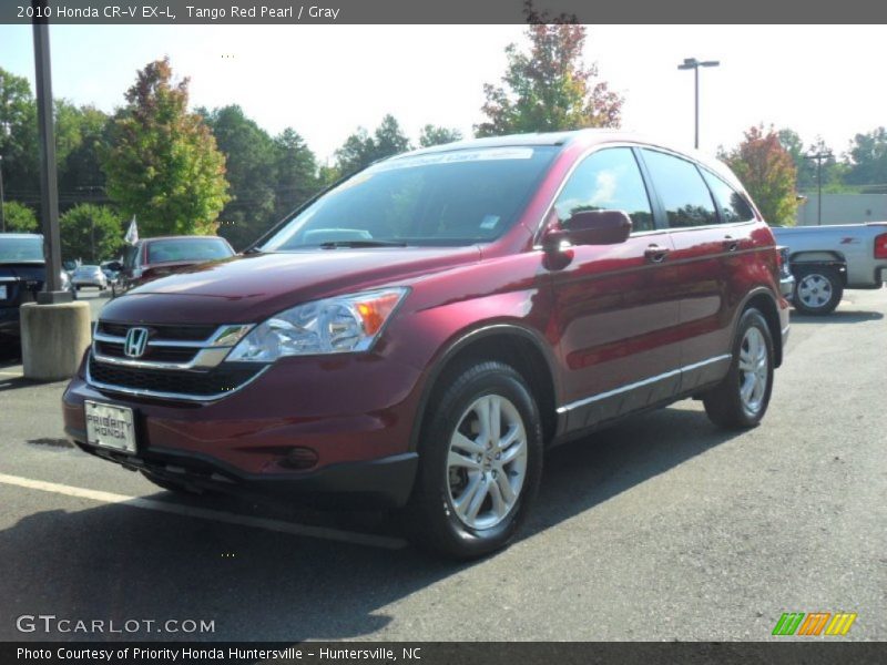 Tango Red Pearl / Gray 2010 Honda CR-V EX-L