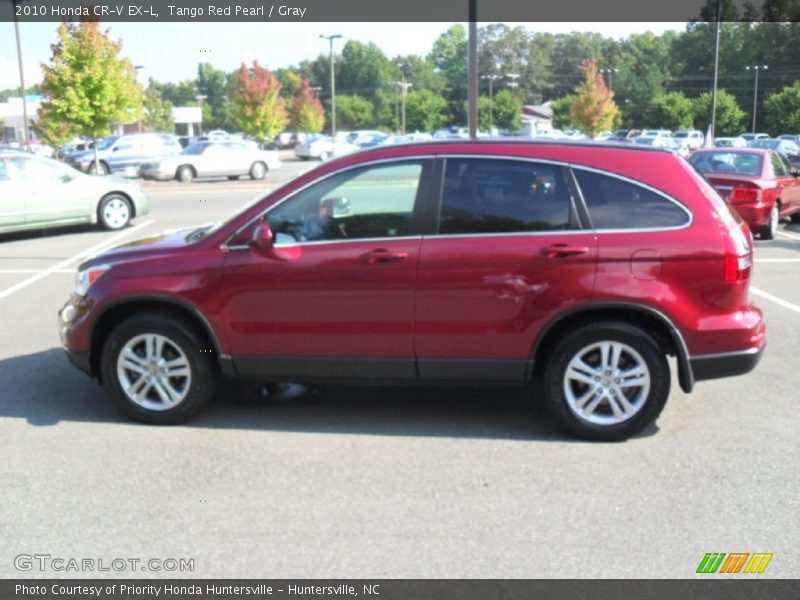 Tango Red Pearl / Gray 2010 Honda CR-V EX-L