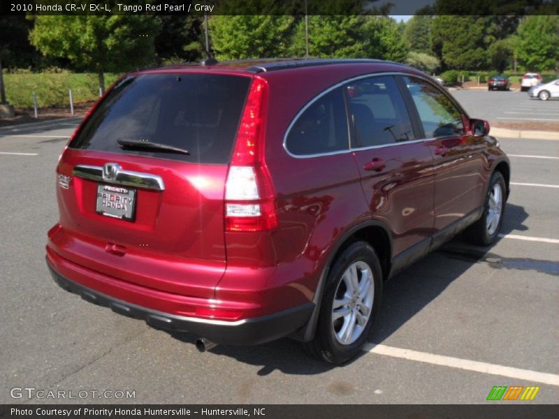 Tango Red Pearl / Gray 2010 Honda CR-V EX-L