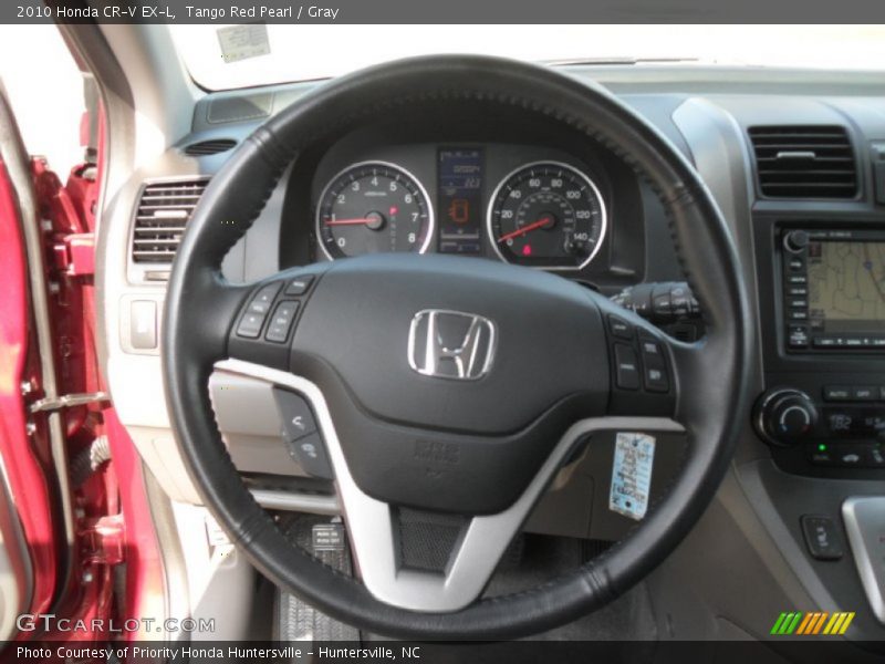 Tango Red Pearl / Gray 2010 Honda CR-V EX-L